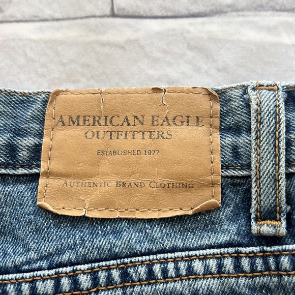 Y2K 🦅 American Eagle 🦅 Outfitters straight legged denim jeans size 12 - Picture 4 of 10